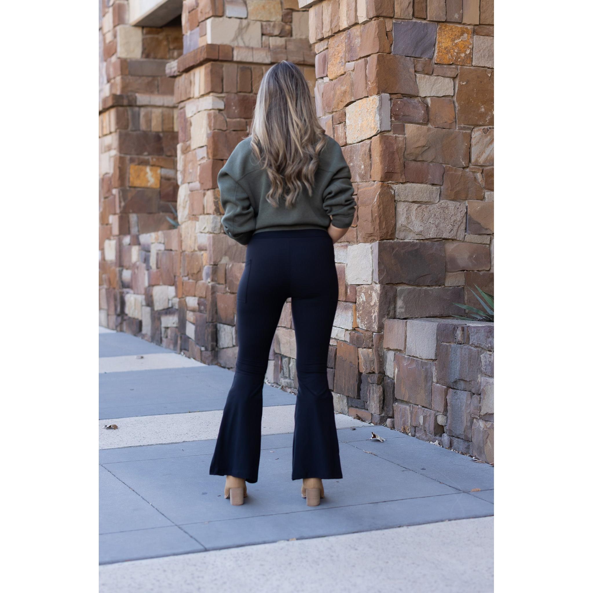 Ready to Ship | The Natalie Black Super Flare Leggings