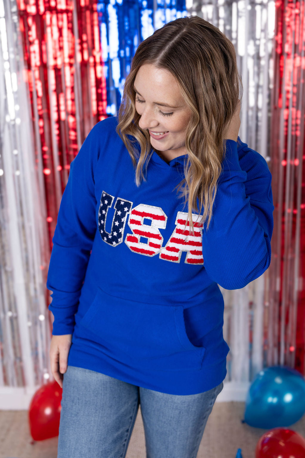Corrine Hoodie - Royal Blue USA