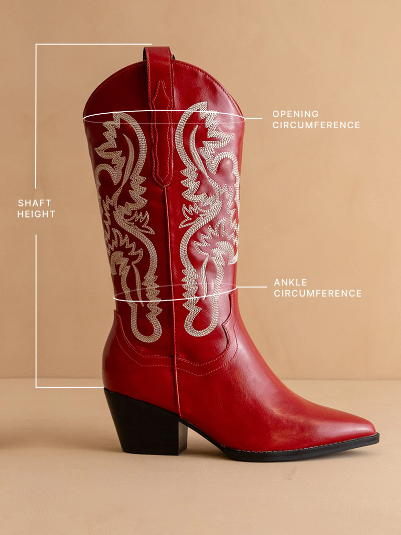 The Amaya | Cherry Classic Western Cowgirl Boot