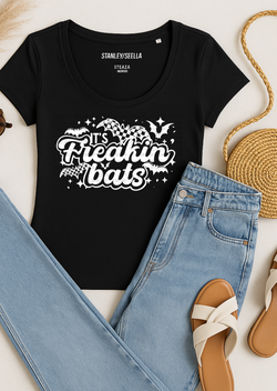 Freaking Bats Scoop Neck Tee