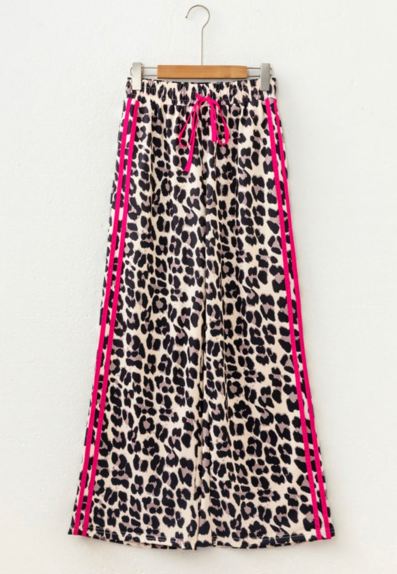 Pink Side Stripe Leopard Pants WTW
