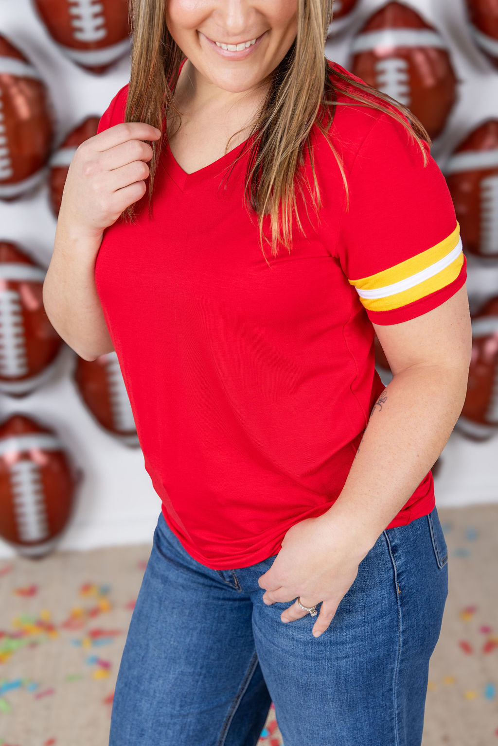 GameDay Tessa Short Sleeve Top - Kansas City