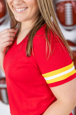 GameDay Tessa Short Sleeve Top - Kansas City