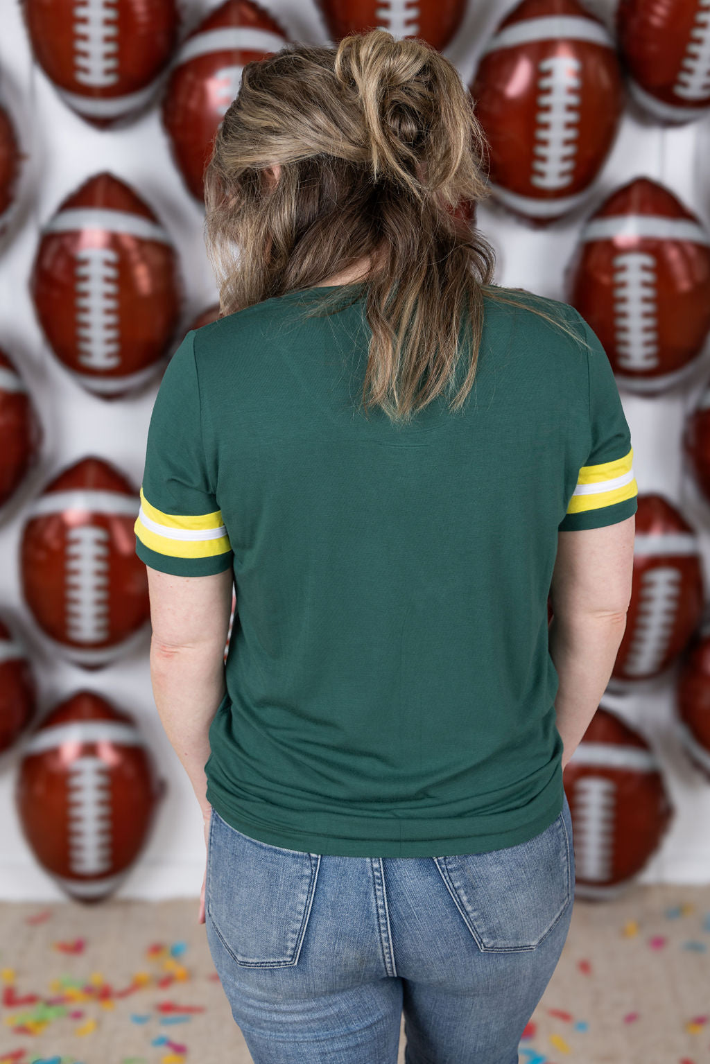 GameDay Tessa Short Sleeve Top - Green Bay
