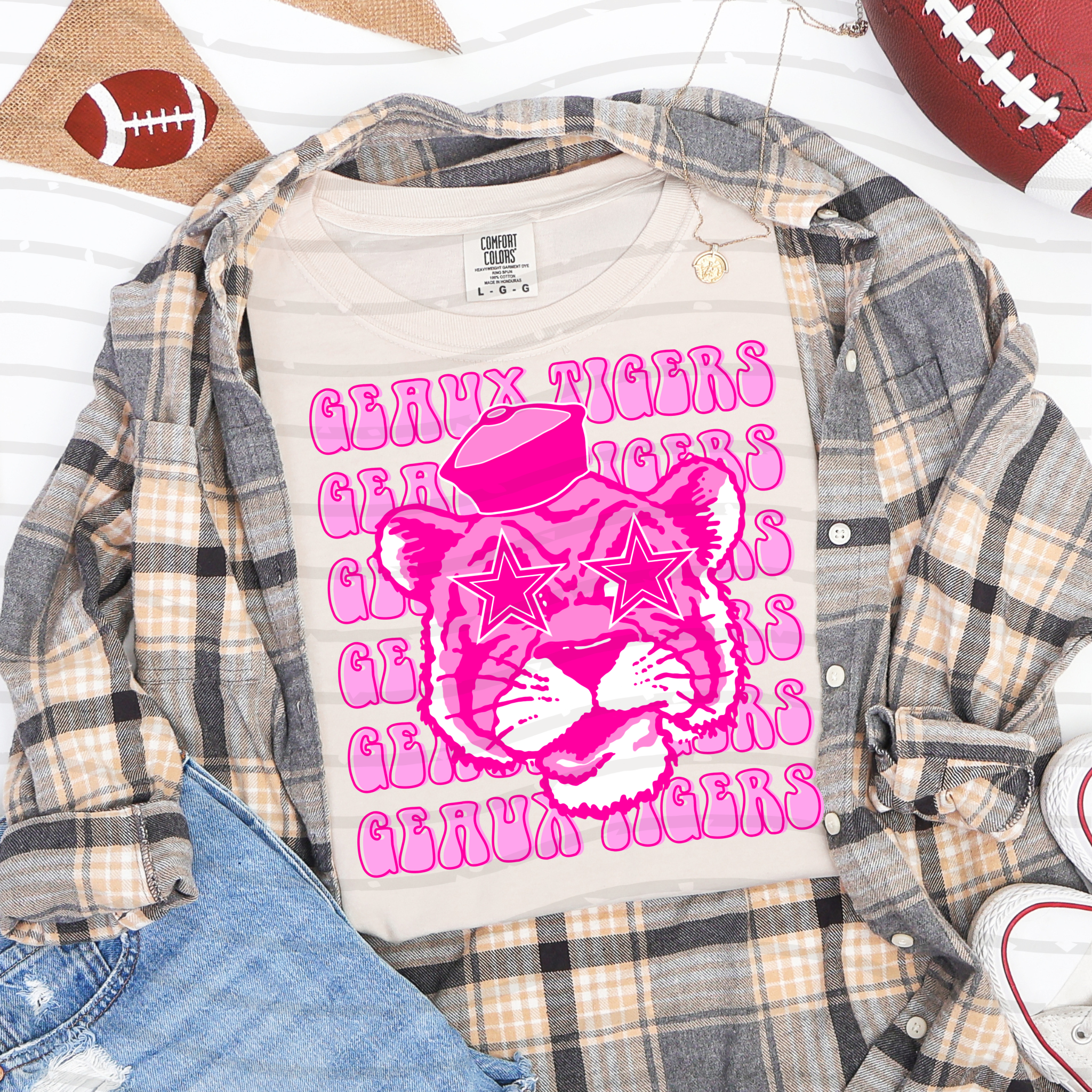 Pink Out Geaux Tigers Tee