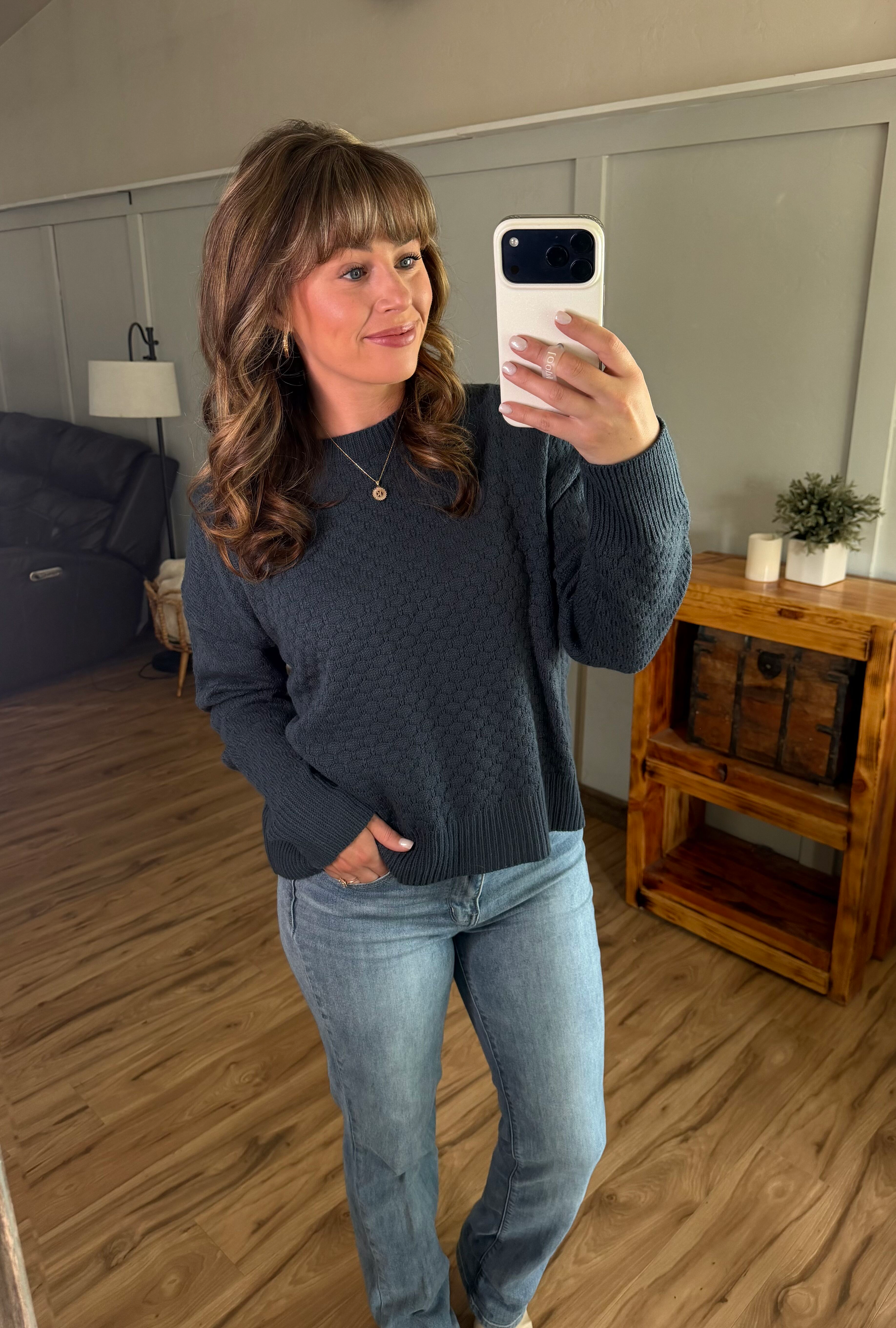 Gianna Pullover Sweater - Teal