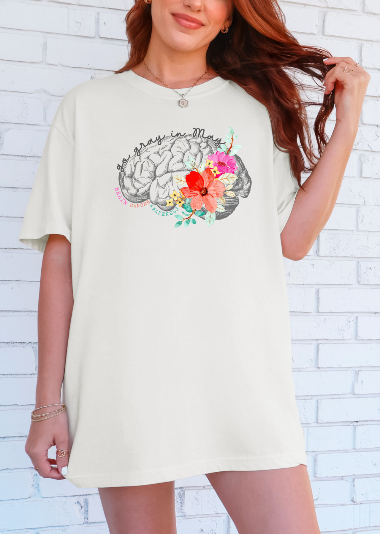 Go Gray Brain Cancer Awareness Tee