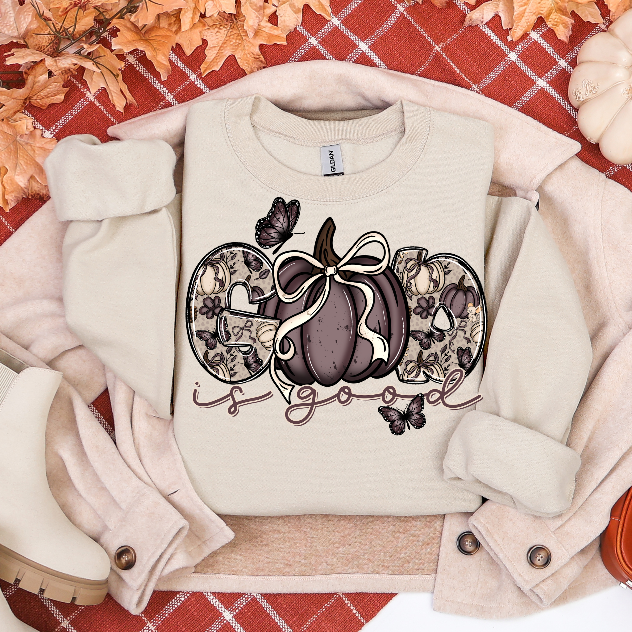 God is Good Fall Scenery Sweatshirt