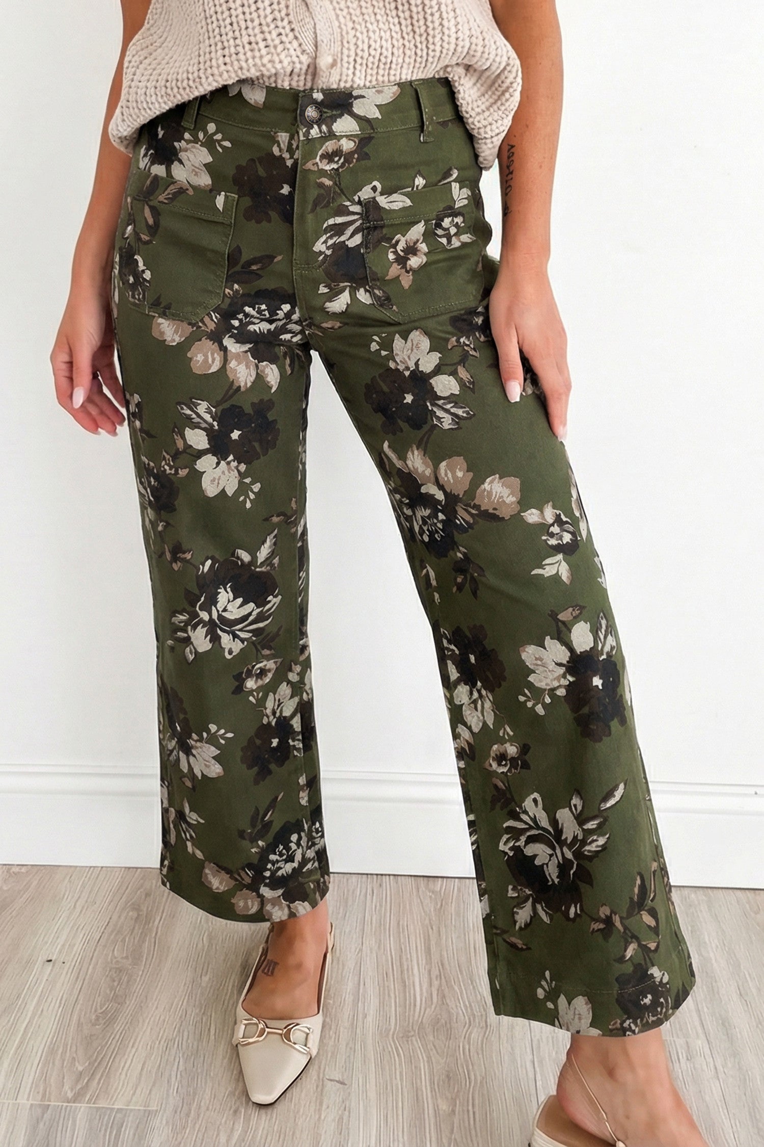 Green Vintage Floral Pant WTW