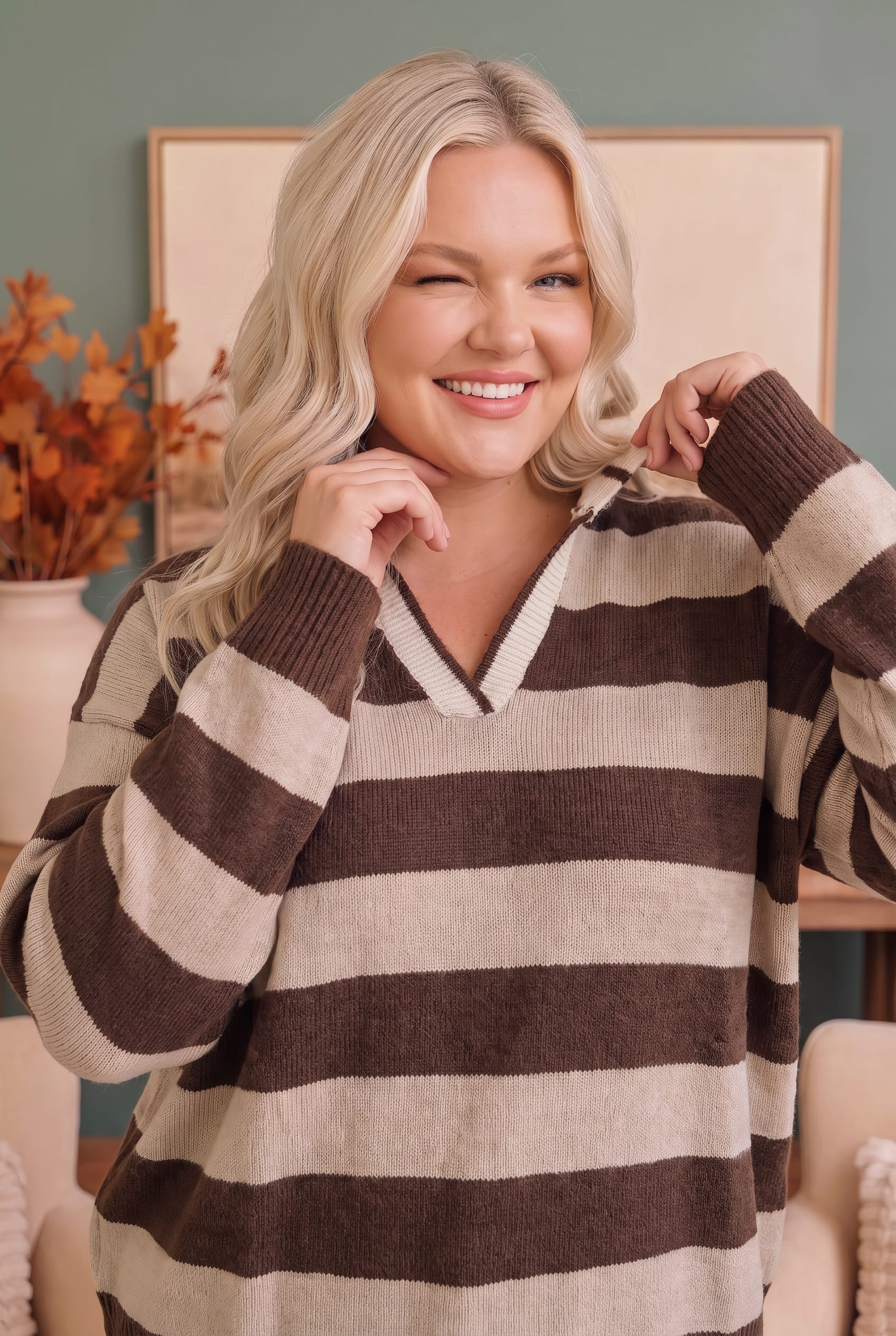 Preppy and Relaxed Knit Pullover
