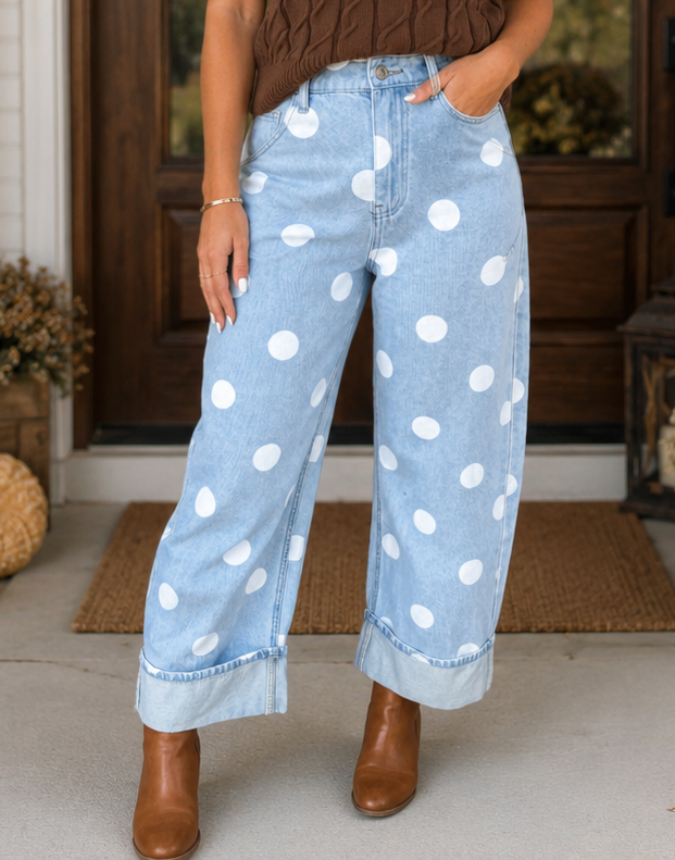 Polka-Dot Casual Jeans WTW
