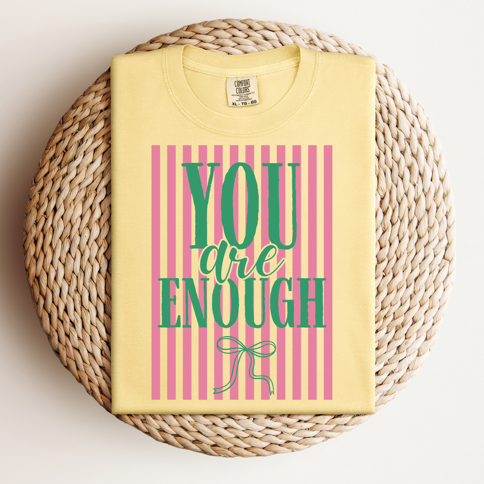 Stripe You are Enough Tee.