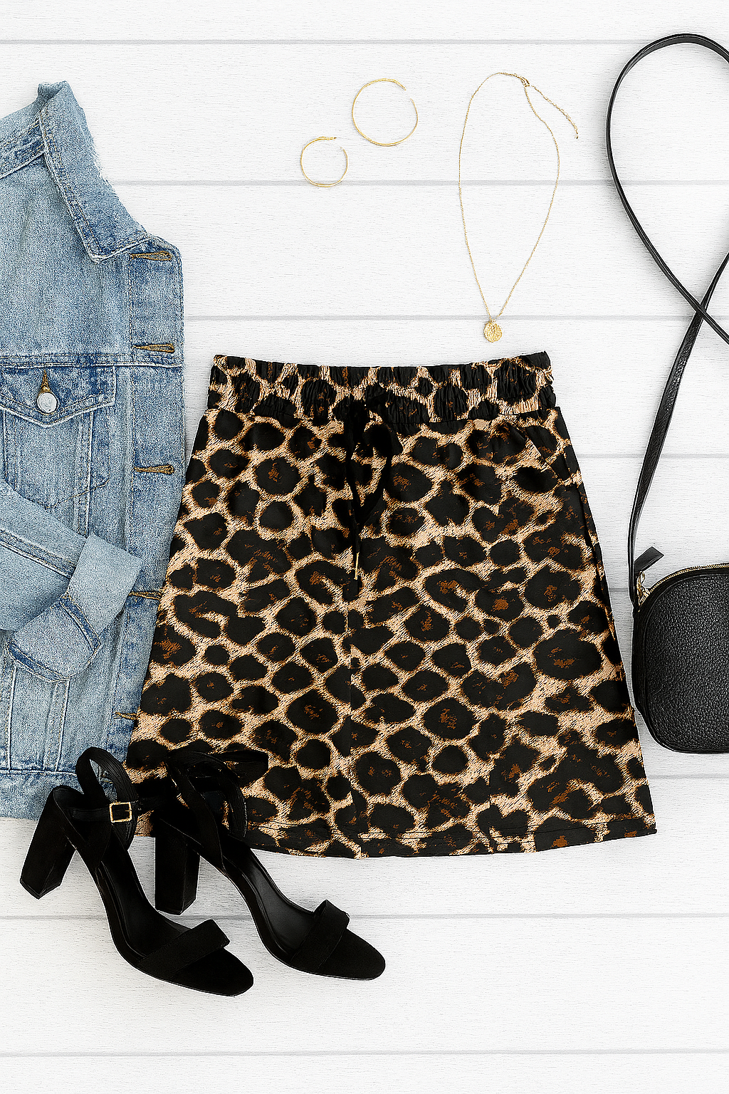 PreOrder | The Liana - Leopard Jogger Skirt