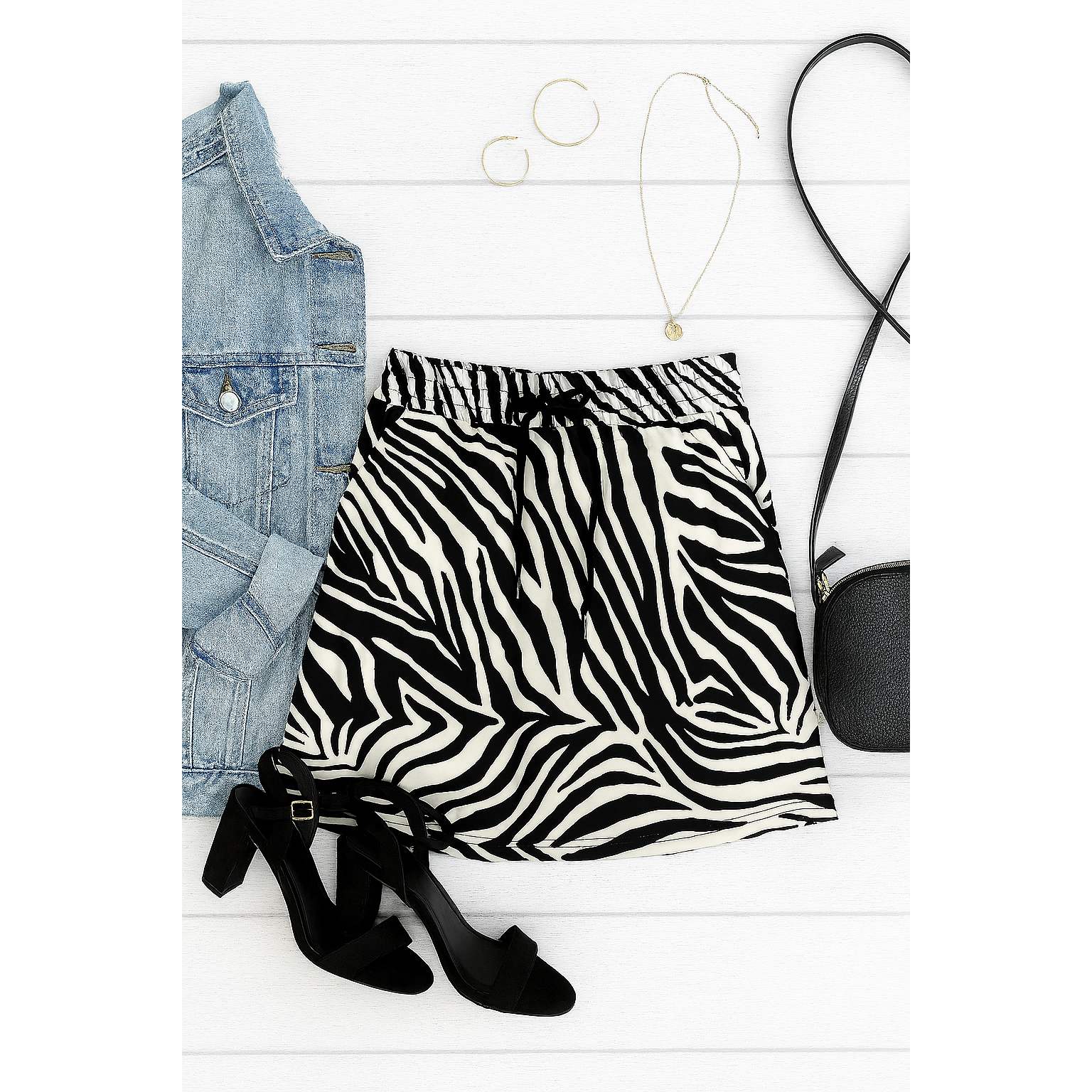 Ready to Ship | The Zoe - Zebra Print Jogger Skirt