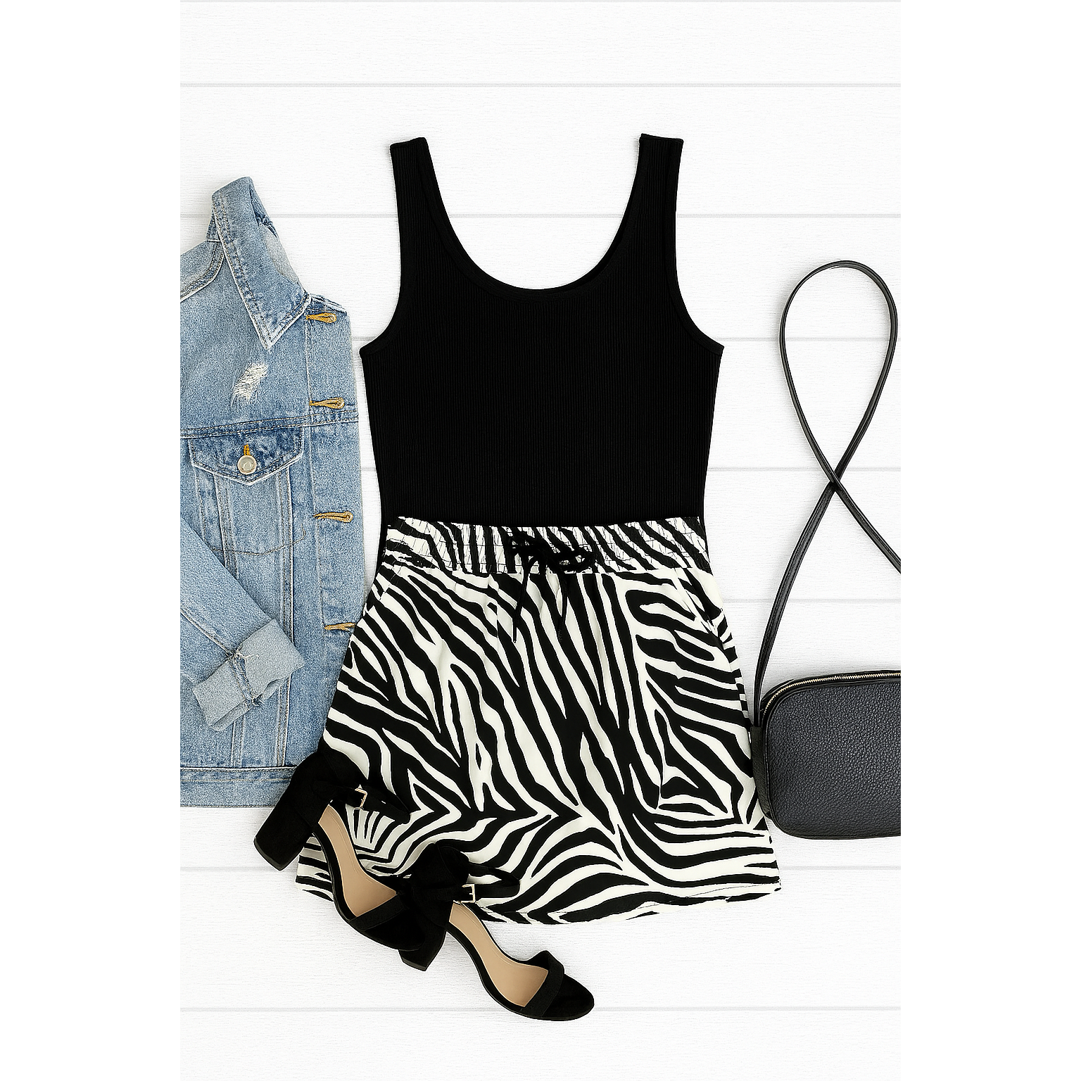 Ready to Ship | The Zoe - Zebra Print Jogger Skirt