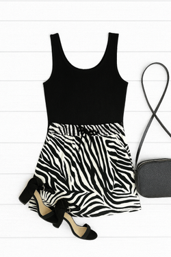 PreOrder | The Zoe - Zebra Print Jogger Skirt