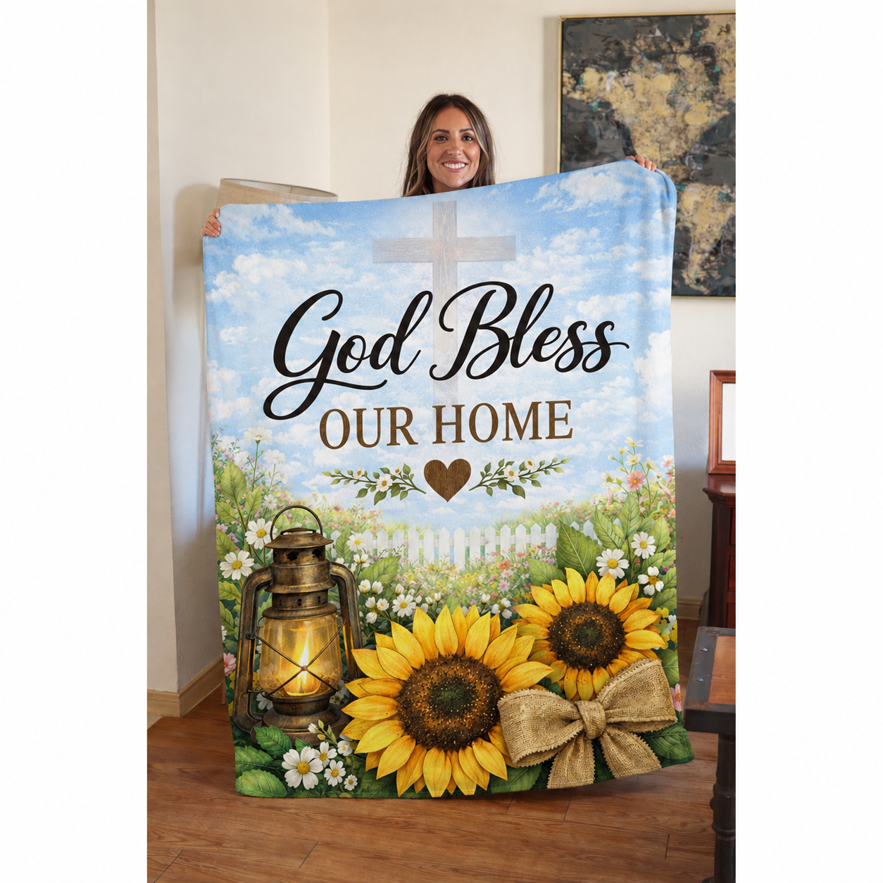 PreOrder | God Bless Our Home Blanket ✝️