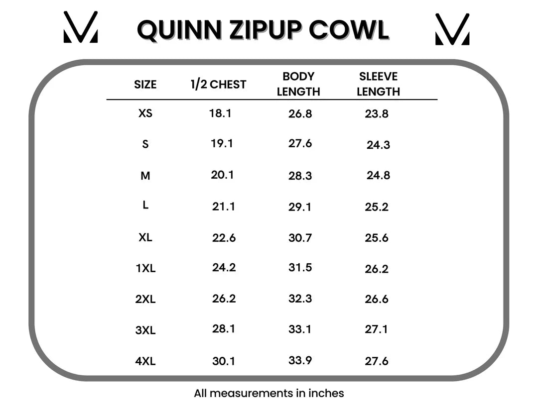 Quinn ZipUp Cowl - Black