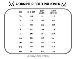 Corrine Ribbed Pullover Top - Olive