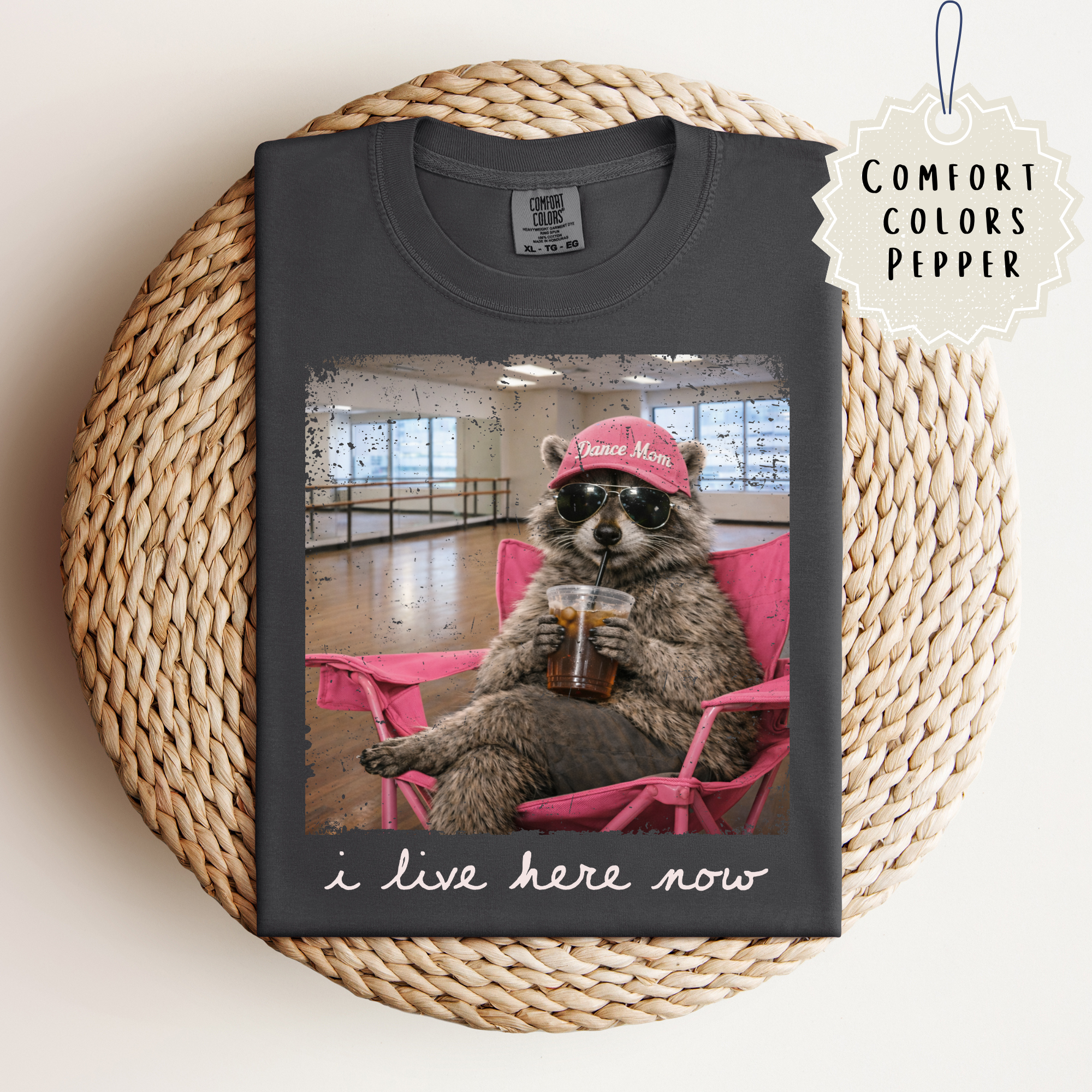Raccoon Dance Mom Tee.
