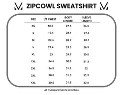 Zoey ZipCowl Sweatshirt - Sunset Floral