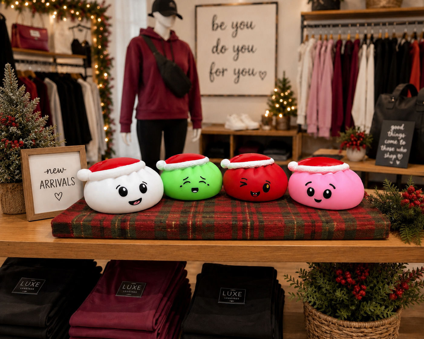 Ready to Ship |   Christmas Hat Whistle Bun