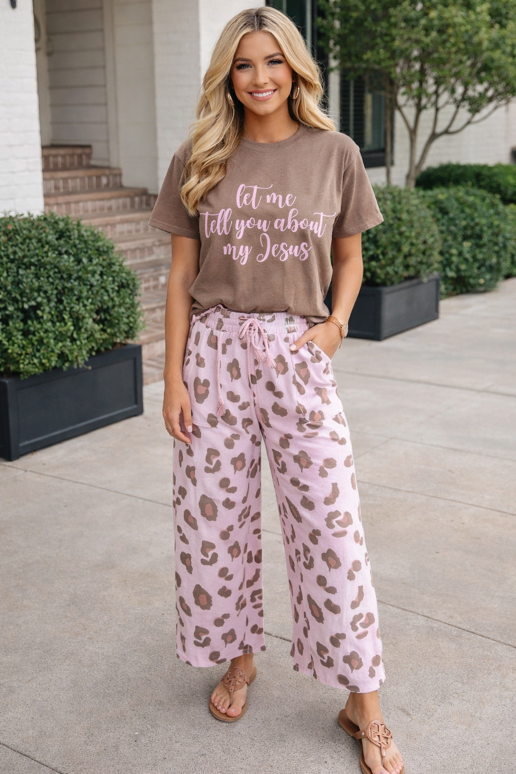 Drawstring Leopard Pants WTW