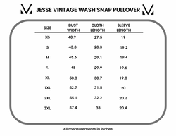 Jesse Vintage Wash Snap Pullover - Winter Blue