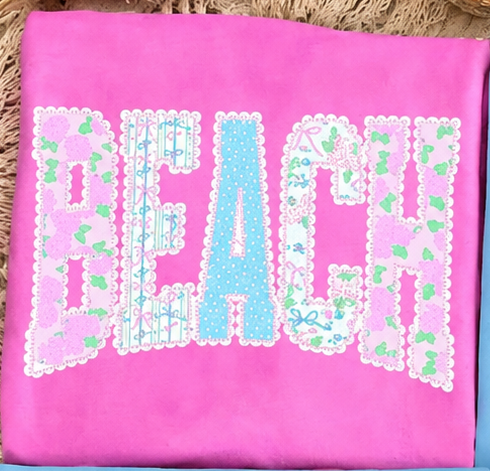 Scallop Floral Beach Tee.