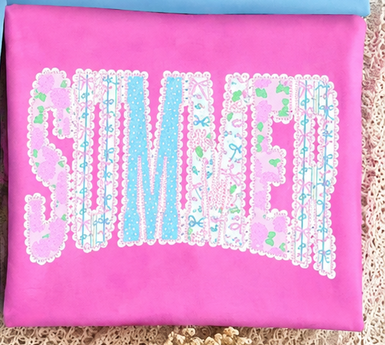 Scallop Floral Summer Tee.