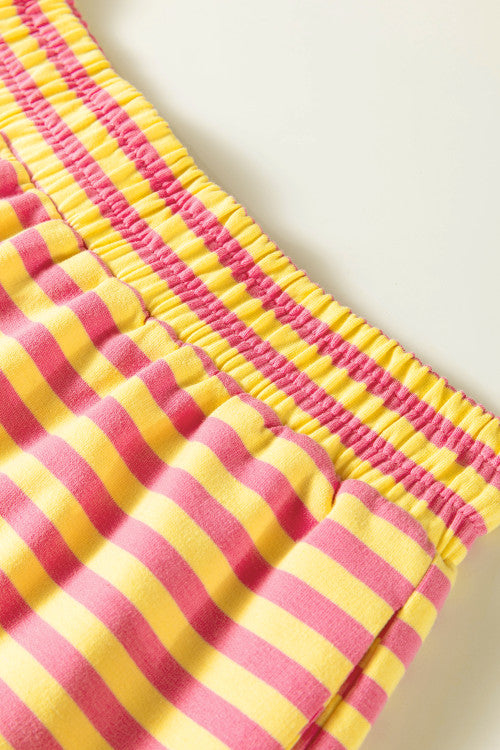 Yellow Stripe Round Neck Set WTW