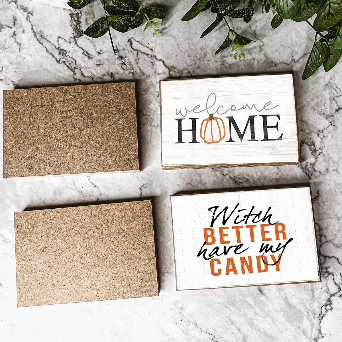 Pumpkin Tiered Tray Block Signs For Home, Handmade Wooden Block SignS welcome Home