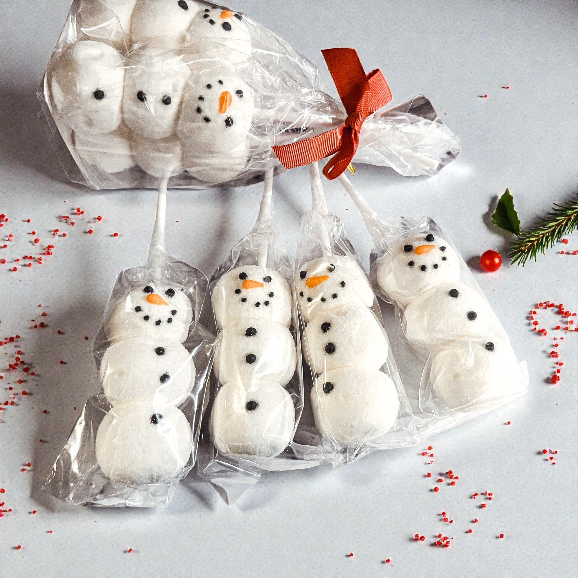 Snowman Marshmallow Kabobs