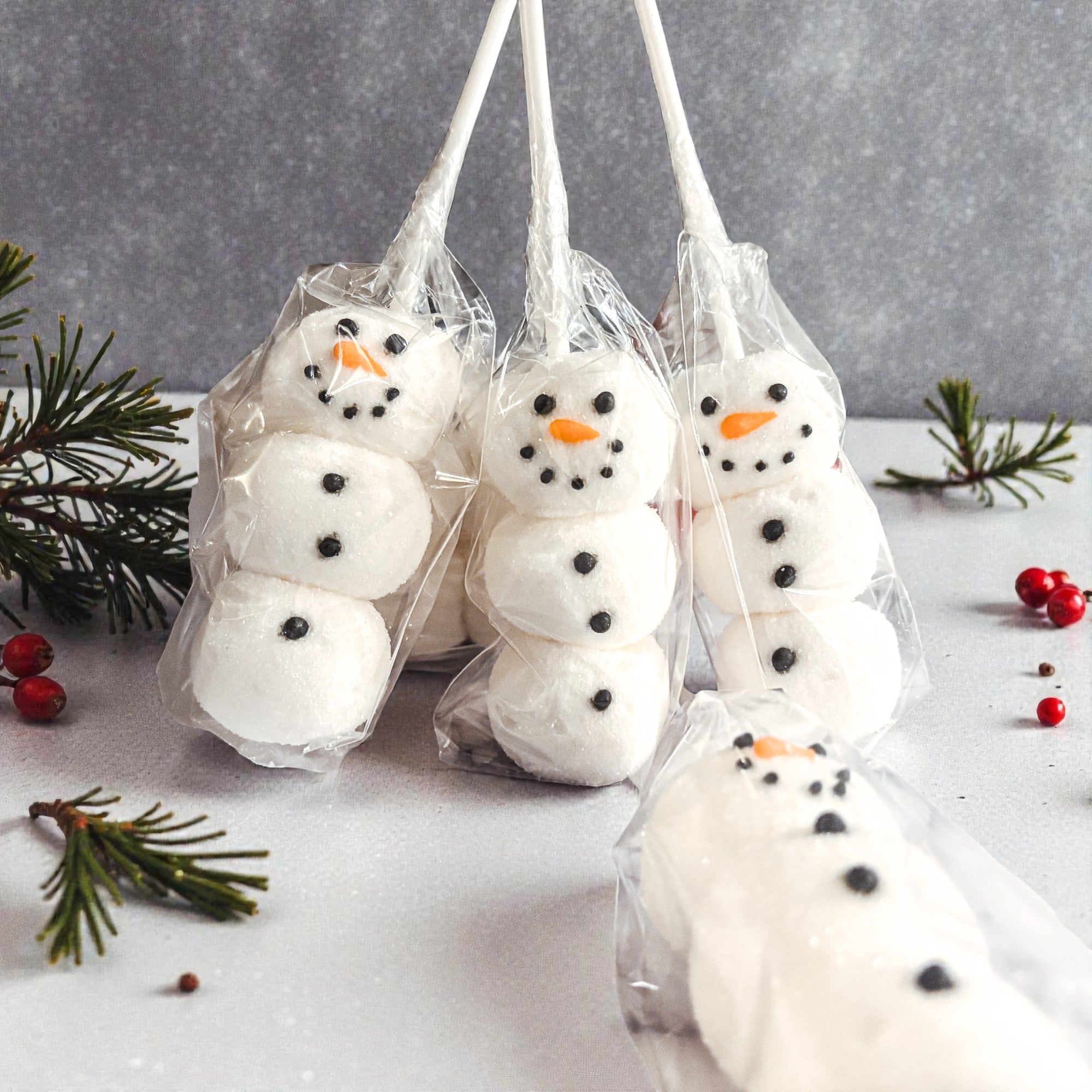 Snowman Marshmallow Kabobs