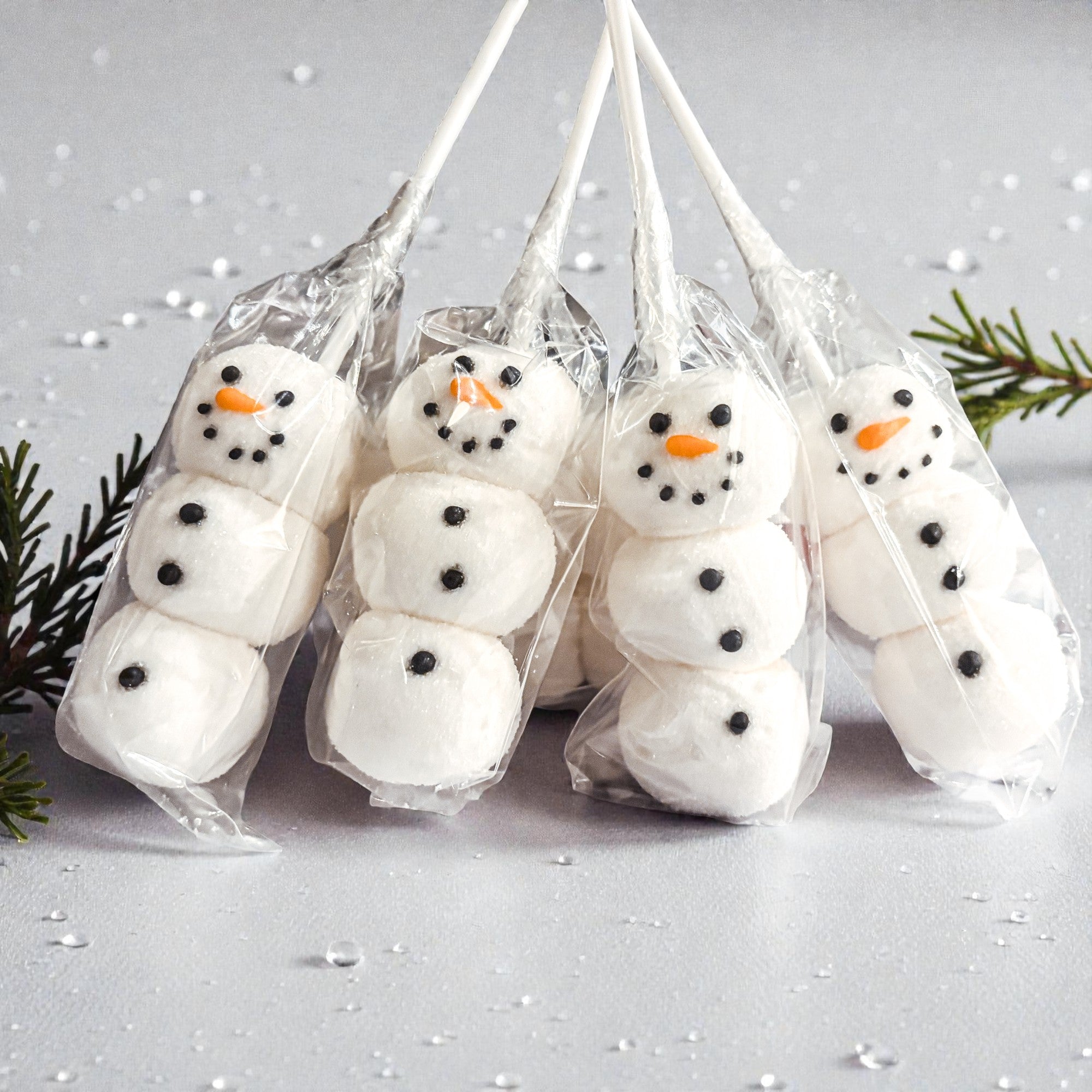 Snowman Marshmallow Kabobs