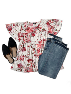 Floral Belle - Tiered Top