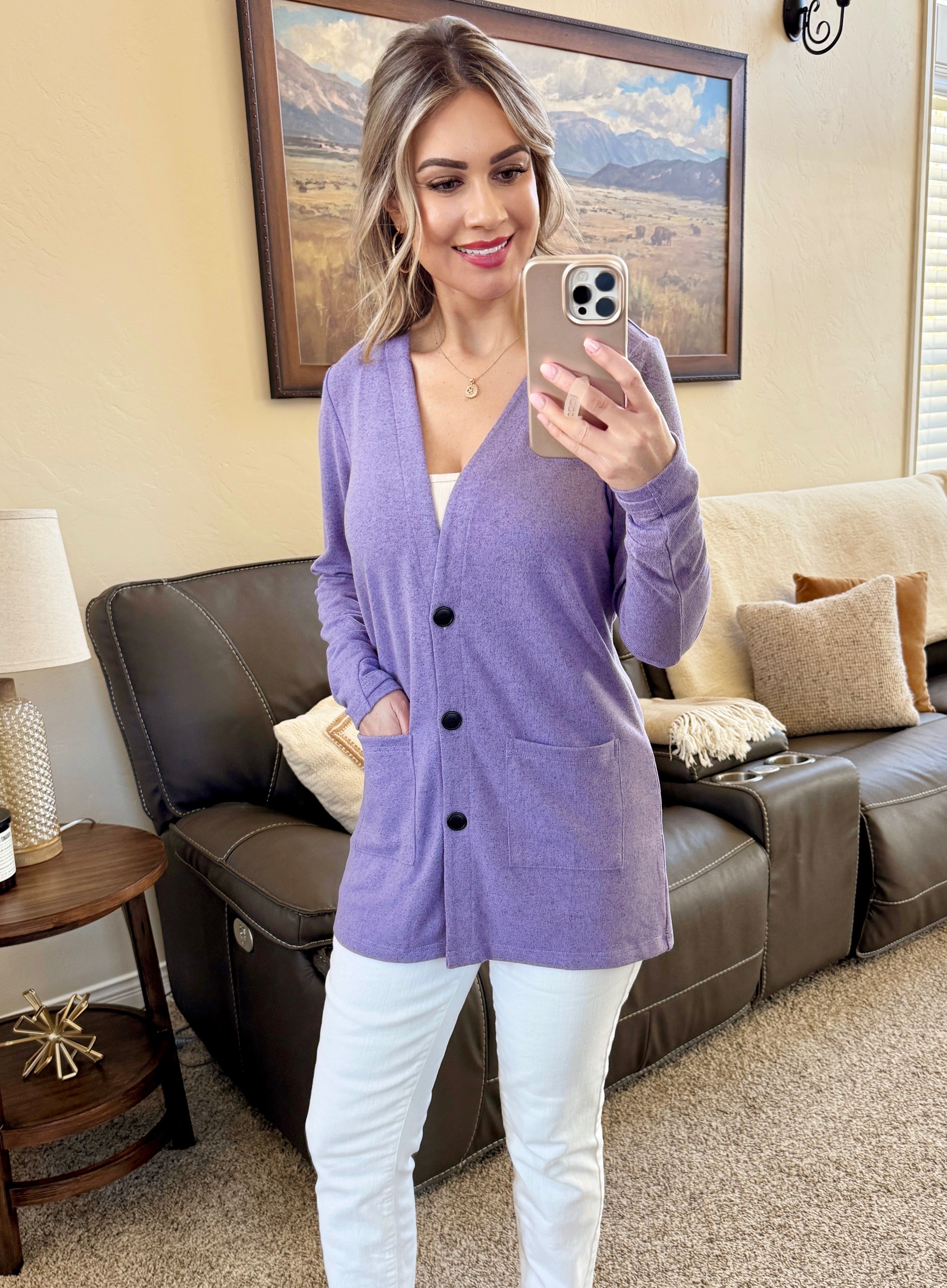 Cori Cardigan - Lavender