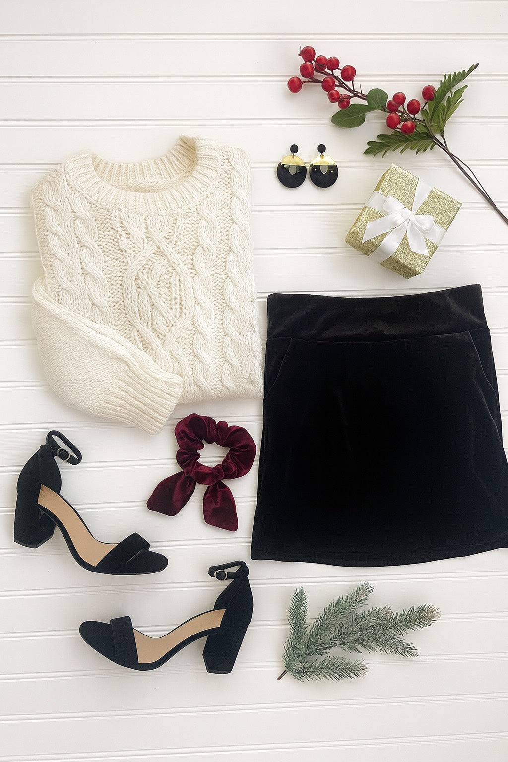 PreOrder | The Scarlett - Black Velvet Skirt