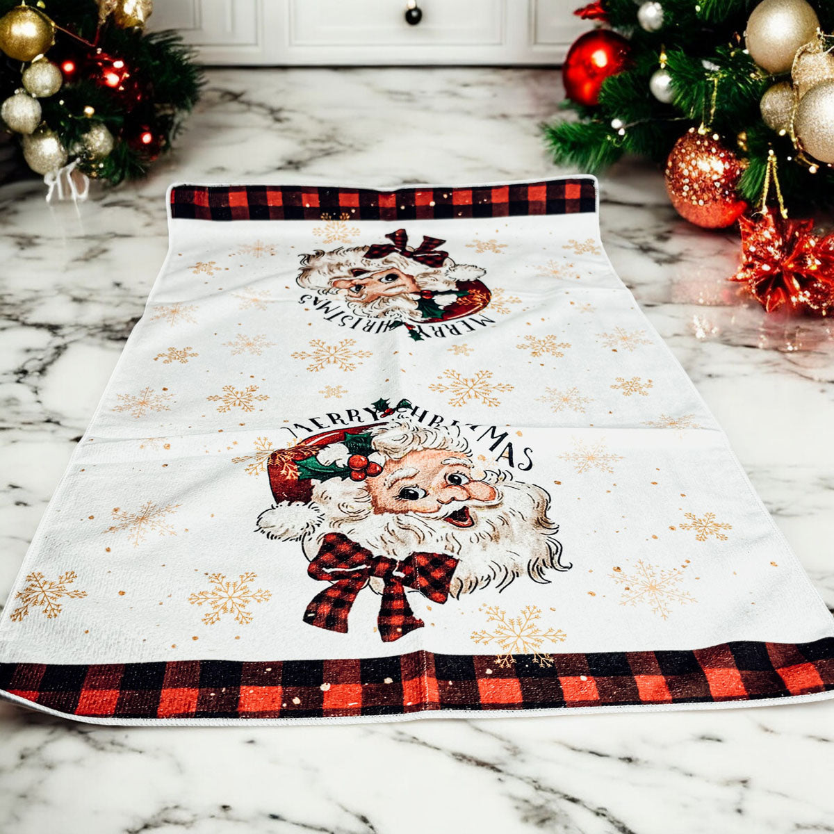 Festive hand towel with 