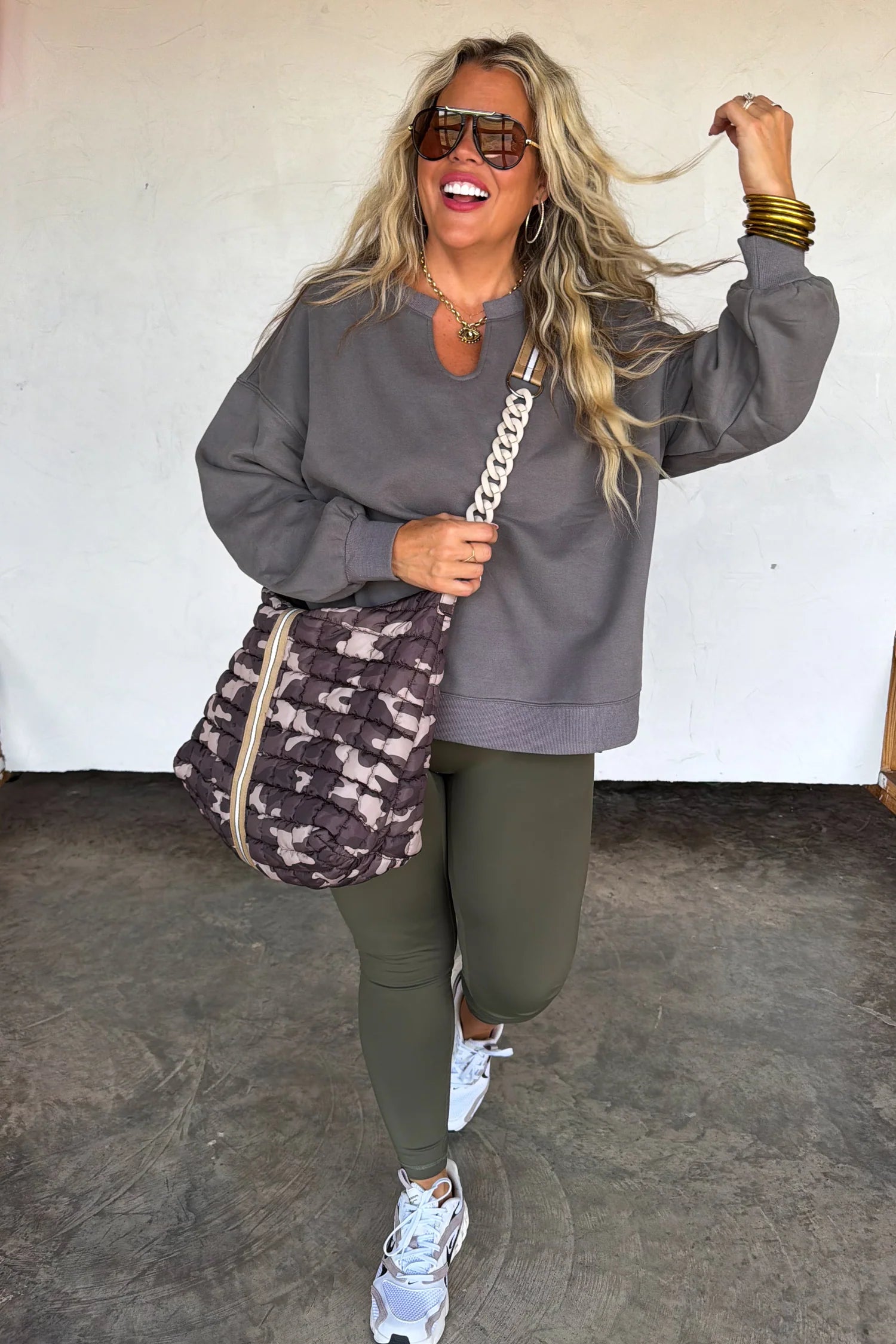 PREORDER- CAMO CARRY ALL PUFFER BAG
