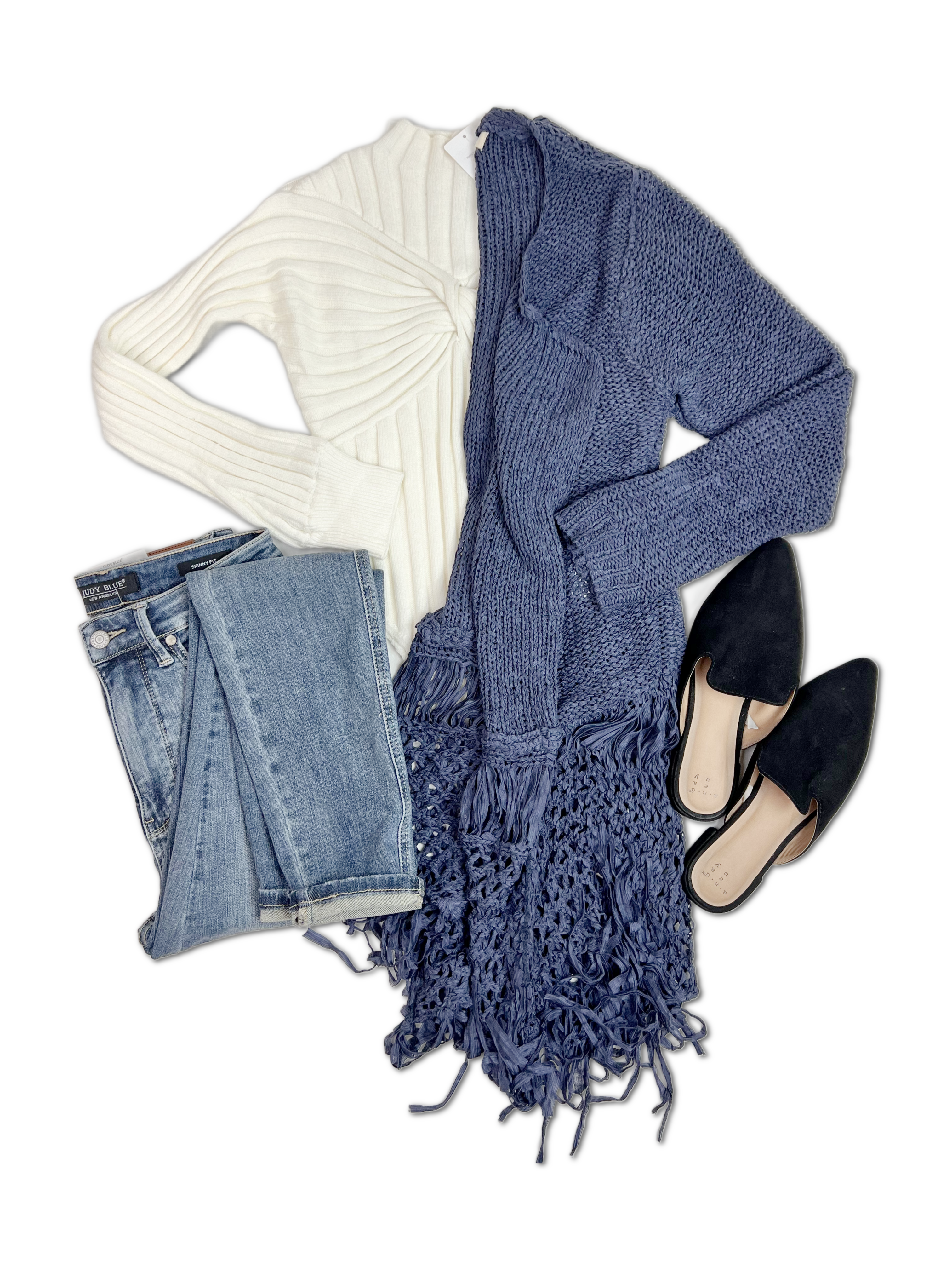 Waiting For You - Fringed Cardigan