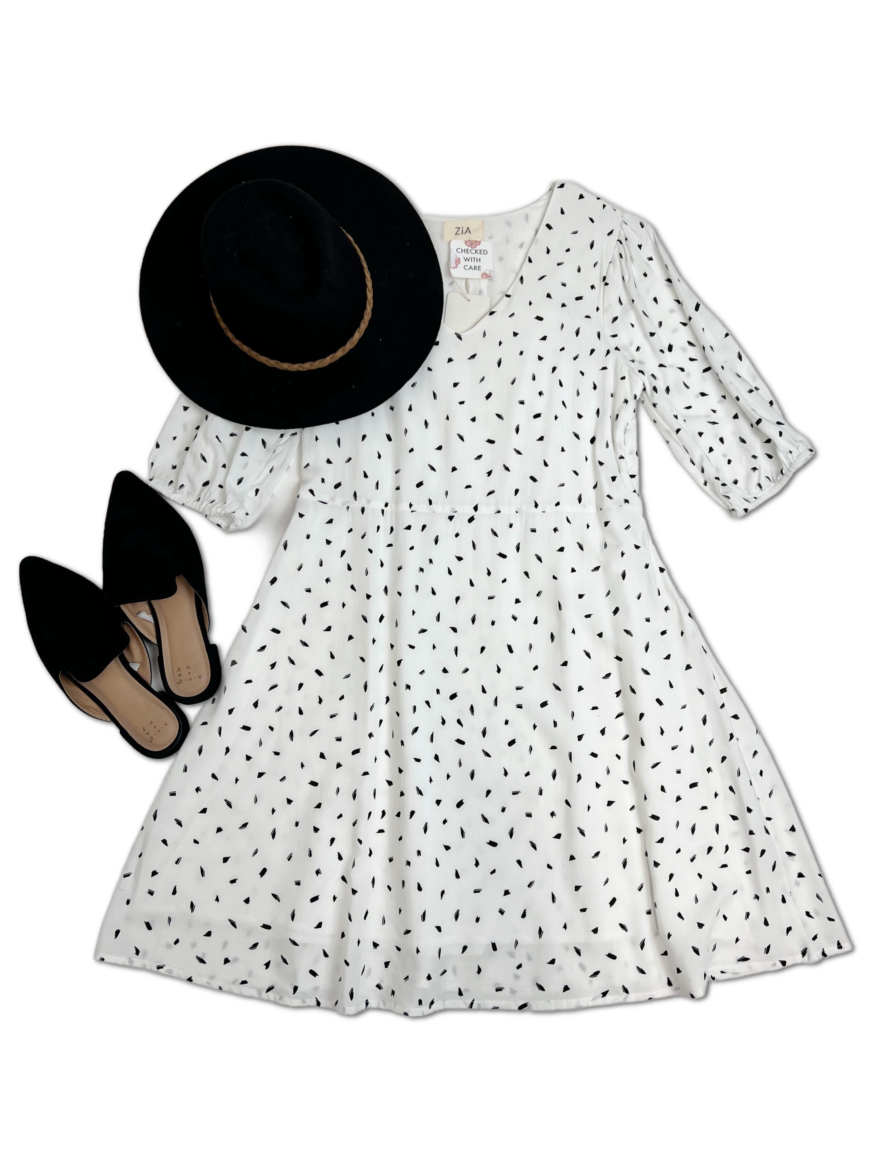 Flirty Ava - Ivory Dress