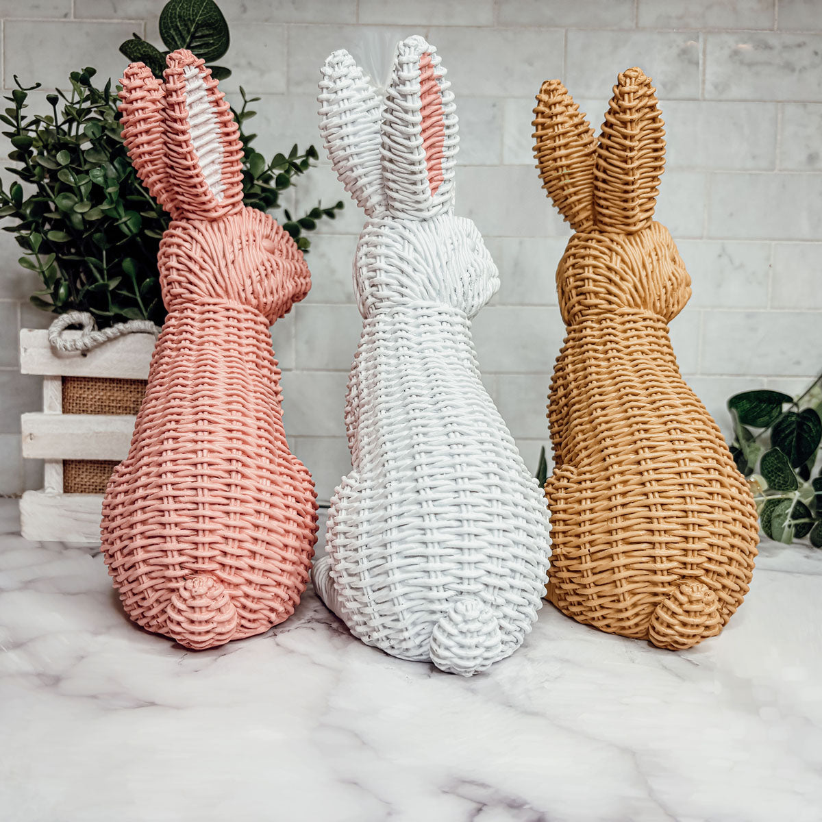 rattan easter bunny for planter
rattan woven bunny
wicker bunny at home
rattan easter bunny statues
bunny rattan table
easter bunny statues
cute bunny decor
bunny 3d print
easter rabbit statue
hunny bunny figurine
small bunny figurines
handmade easter bunny decorations