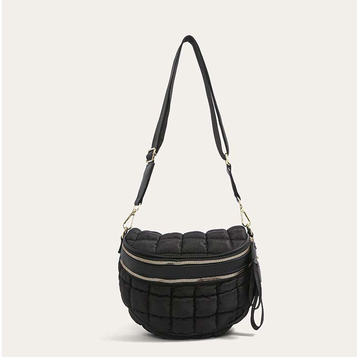 Jaya Puffer Double Zip Crossbody Sling