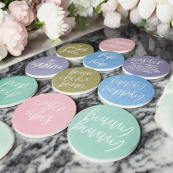 spring home decor
ceramic coasters
easter gift
funny easter decor
spring table setting
bunny home decor
easter entertaining
pastel home accent
easter hostess gift
spring party decor
easter pun decor
