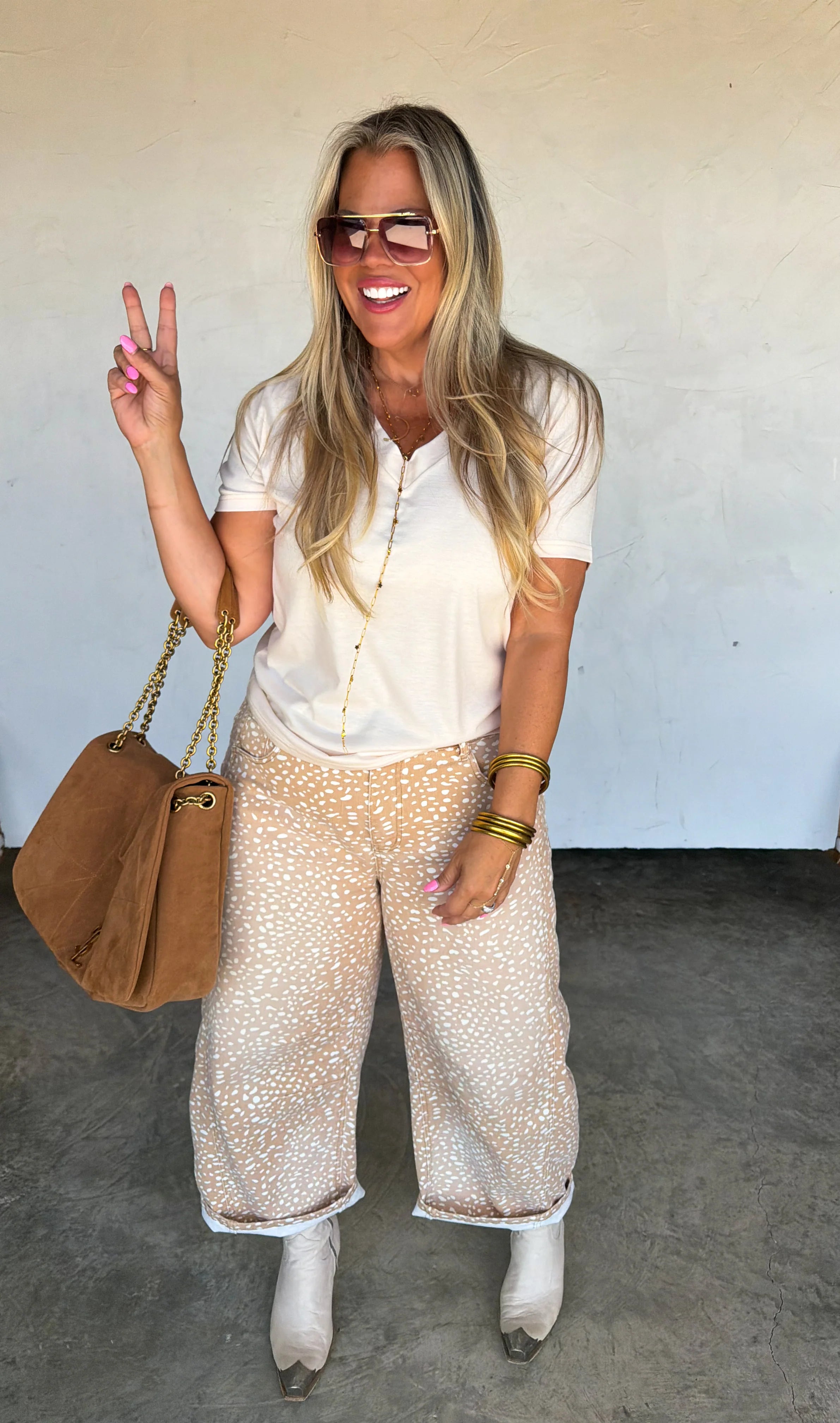 PREORDER- WILD FAWN BARREL JEAN