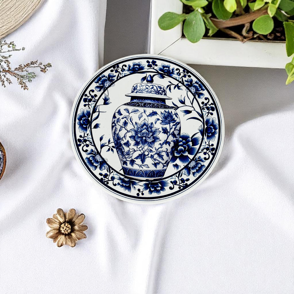 traditional ginger jar ceramic coasters Chinoiserie blue white porcelain pattern luxury home decor cork backing
collectible ceramic coasters Chinoiserie blue white porcelain ginger jar blue willow Staffordshire dog cork backing