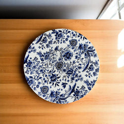 preppy ceramic coasters Chinoiserie blue white pattern luxury ginger jar blue willow Staffordshire dogs cork back