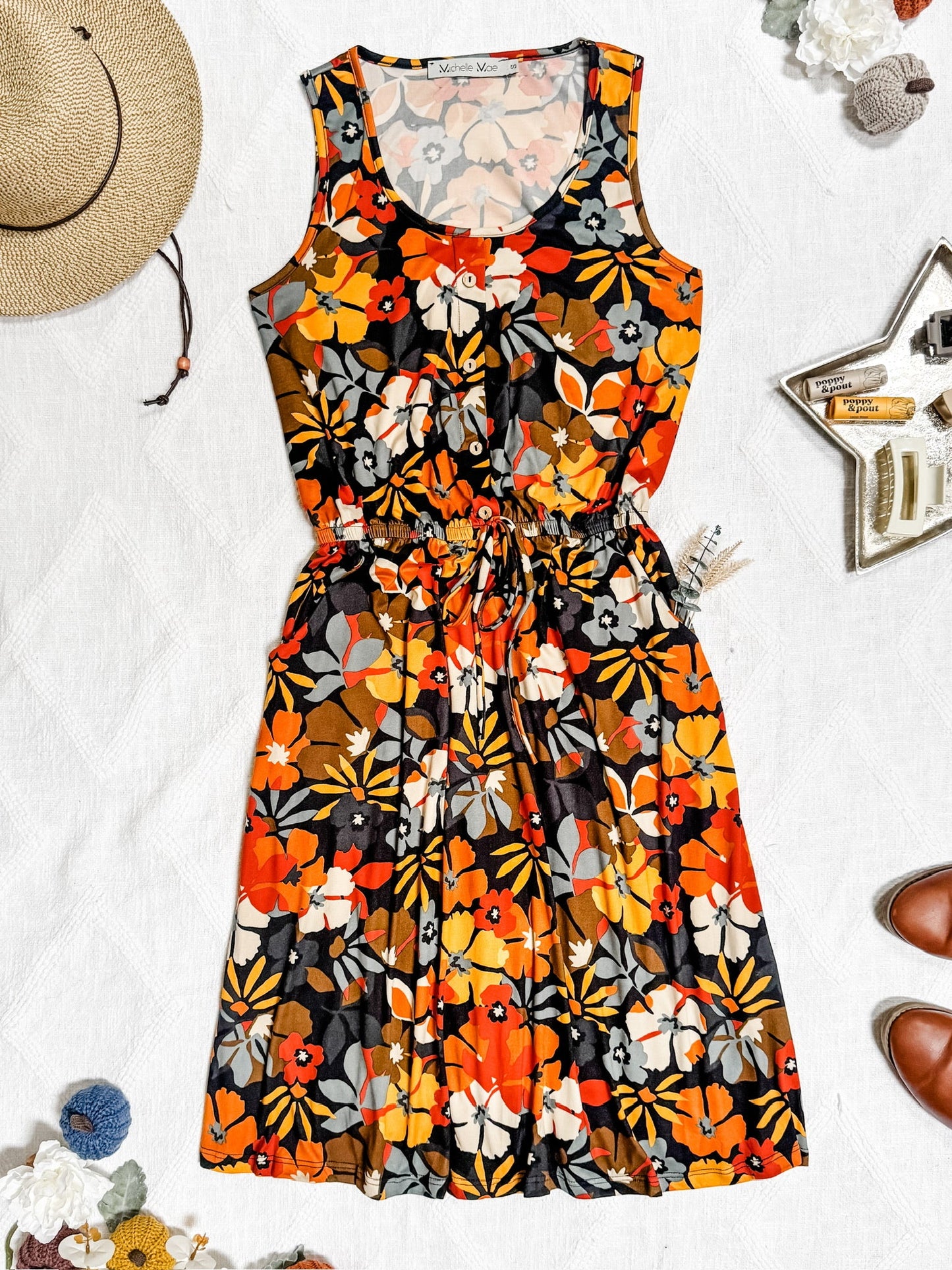 Sadie Dress - Fall Floral Mix