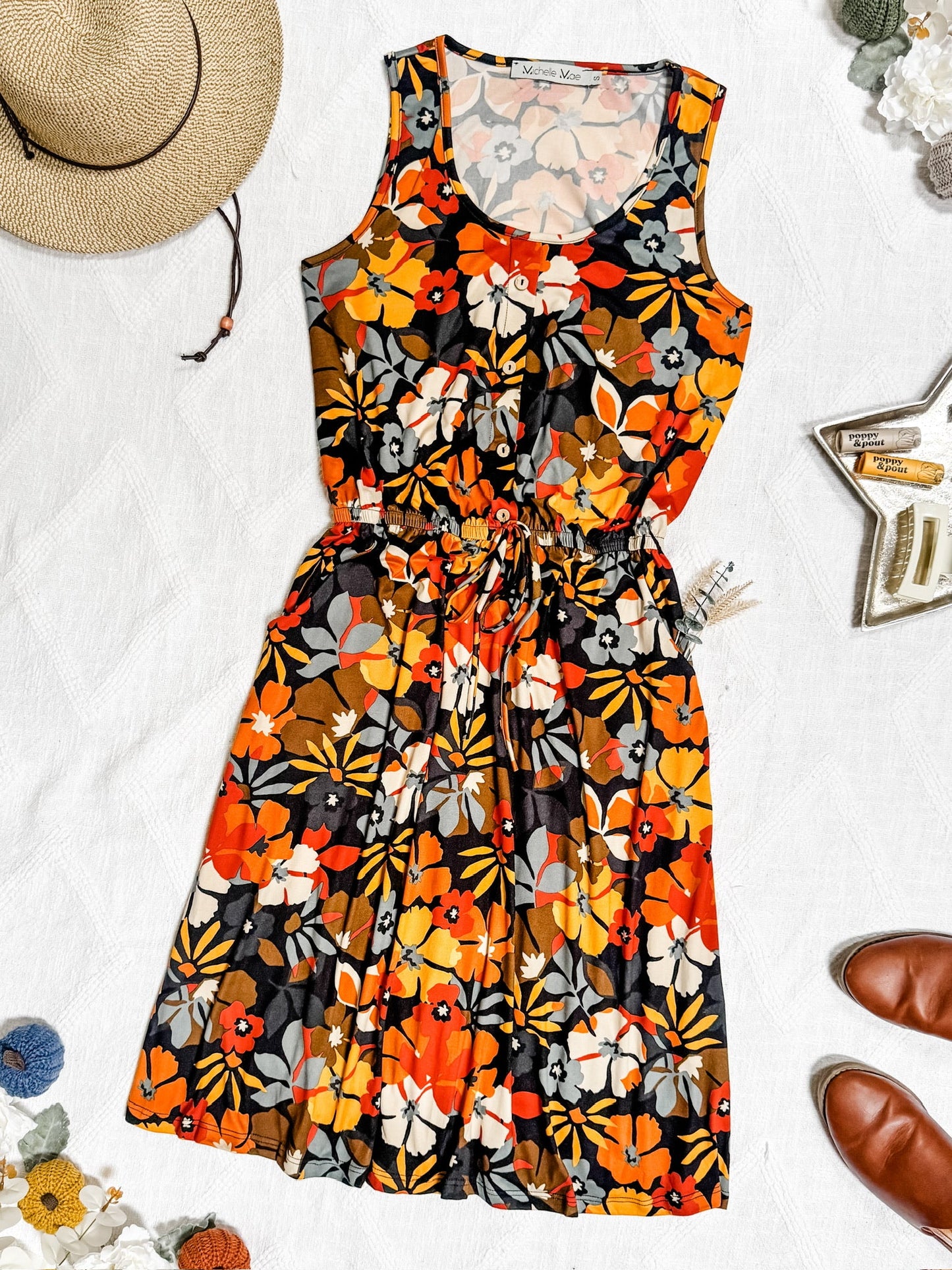 Sadie Dress - Fall Floral Mix